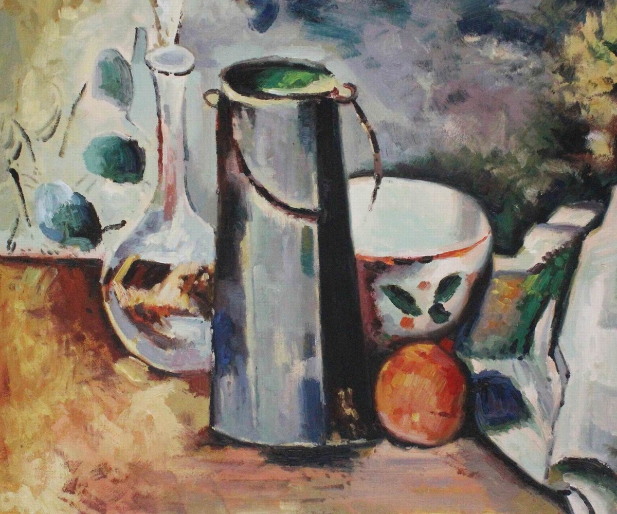 Water Pitcher and Decanteur - Paul Cezanne Painting